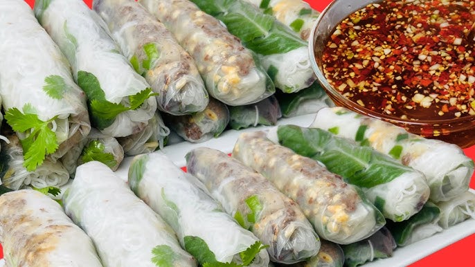Giò Bò Cuốn Bánh Tráng